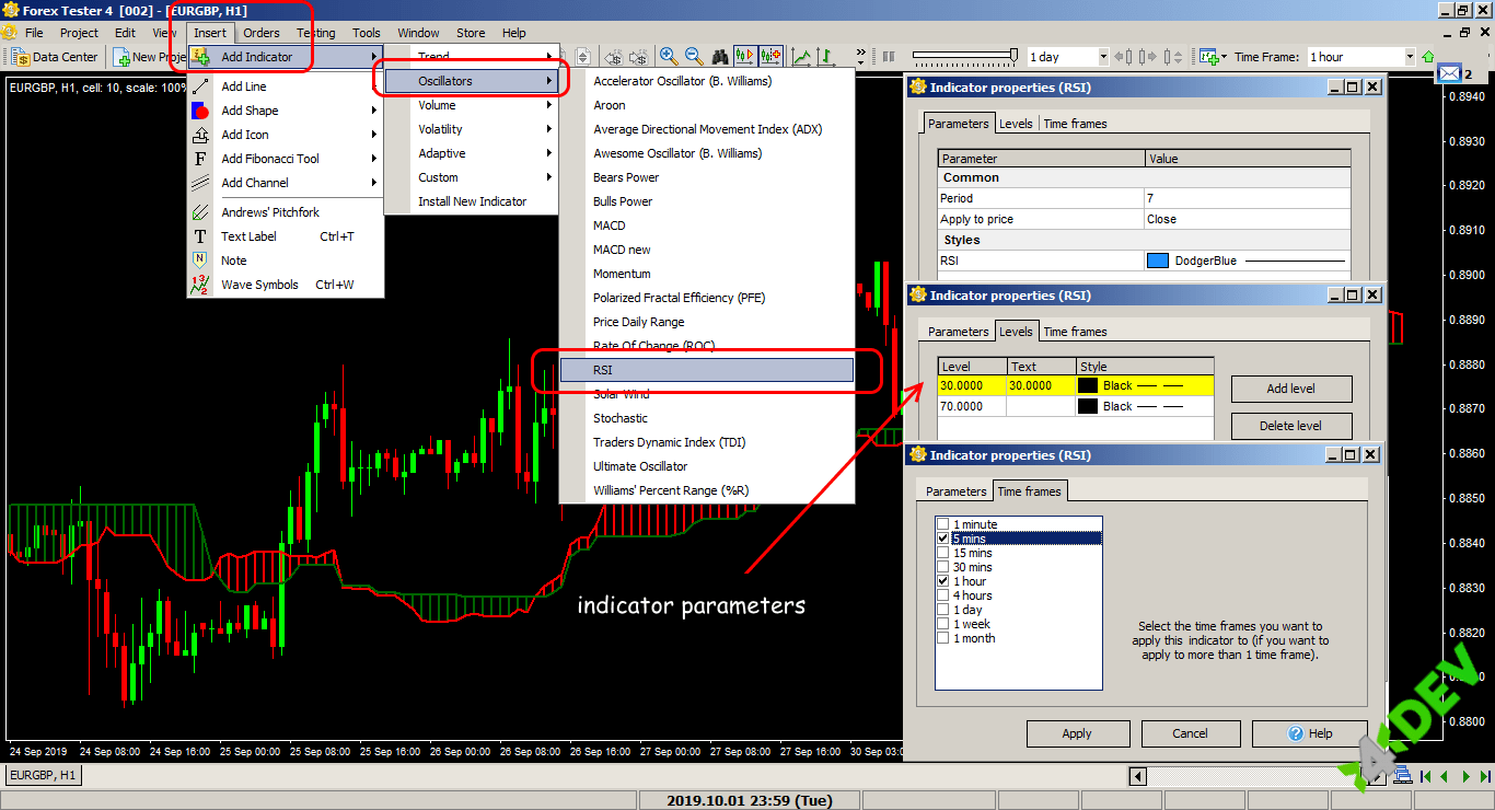 Installing indicators in ForexTester4: option 2